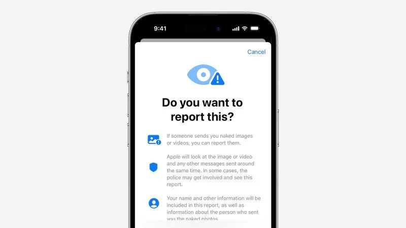 苹果 iOS 18.2 开通 iMessages 举报通道，严打儿童性虐待内容